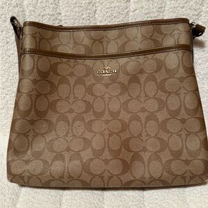 Coach Brown Signature Crossbody Bag